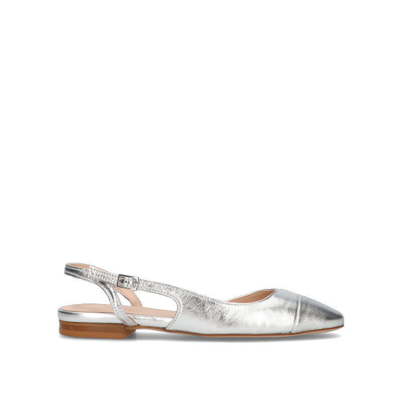 ROBERTA GINEPRI Slingback donna argento in pelle