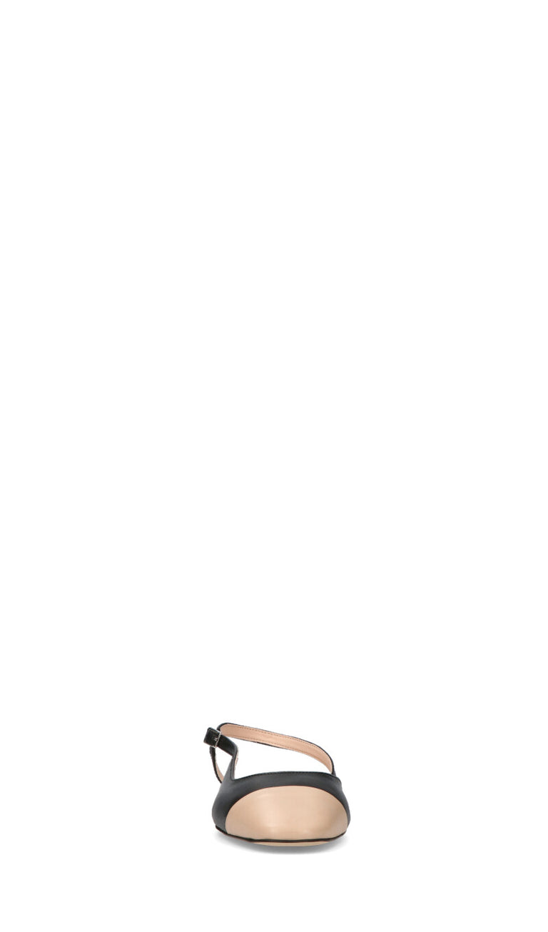 ROBERTA GINEPRI Slingback donna nera/beige in pelle