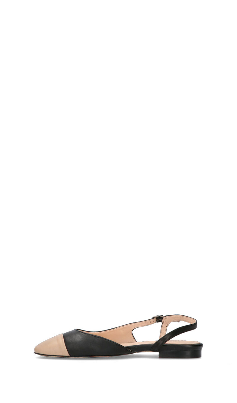 ROBERTA GINEPRI Slingback donna nera/beige in pelle