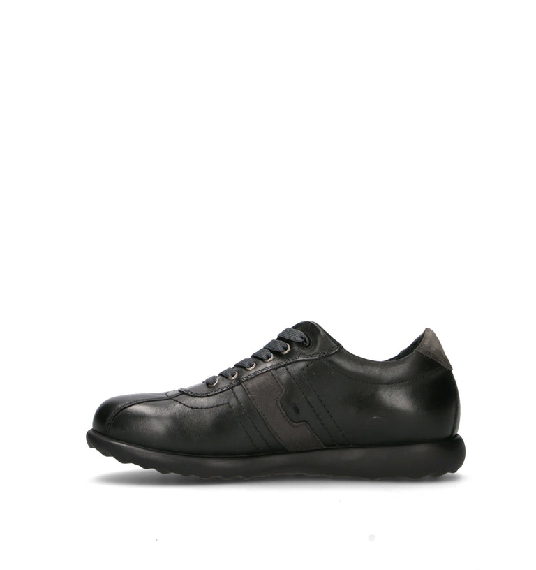 VALLEVERDE Sneaker uomo nera in pelle