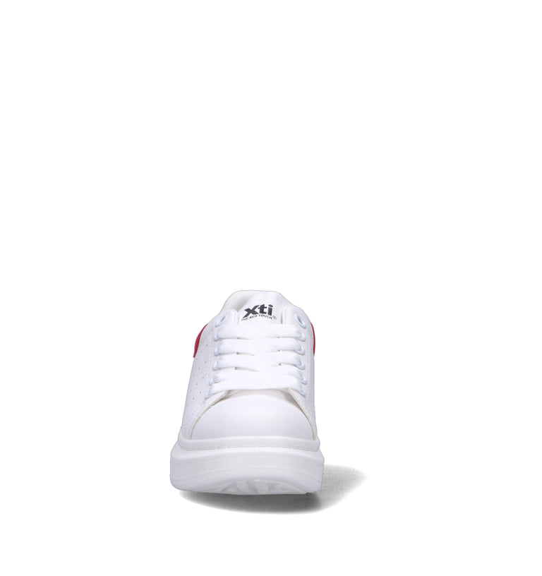XTI FOOTWEAR Sneaker donna bianca/rossa