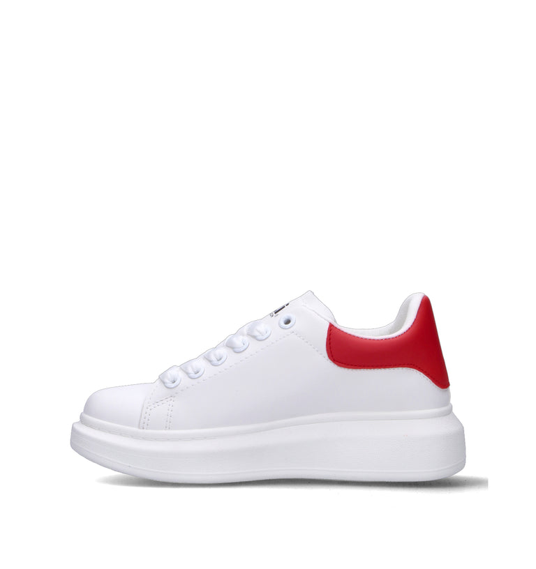 XTI FOOTWEAR Sneaker donna bianca/rossa