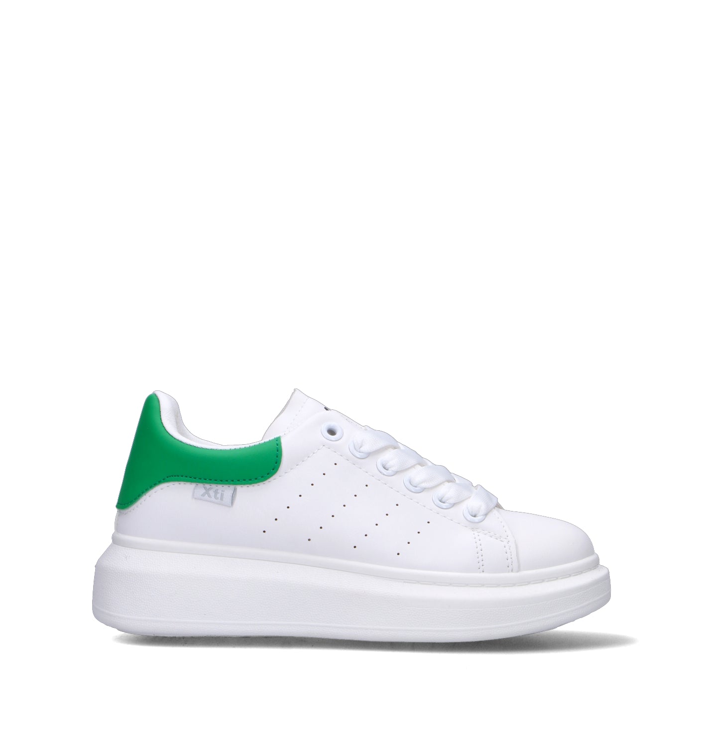 XTI FOOTWEAR Sneaker donna bianca/verde