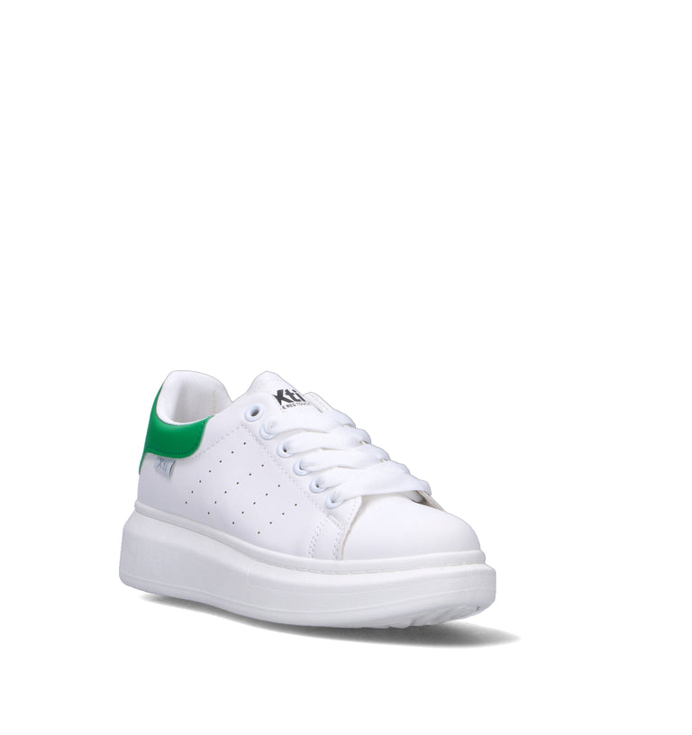XTI FOOTWEAR Sneaker donna bianca/verde