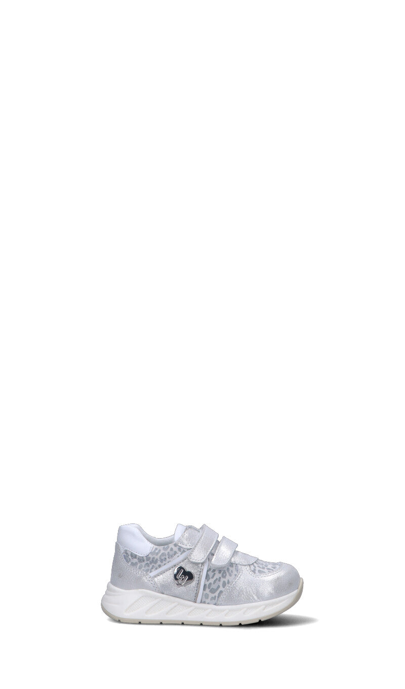 LIU JO Sneaker bimba argento in pelle