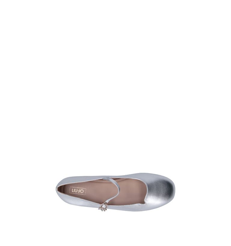 LIU JO Ballerina bimba argento