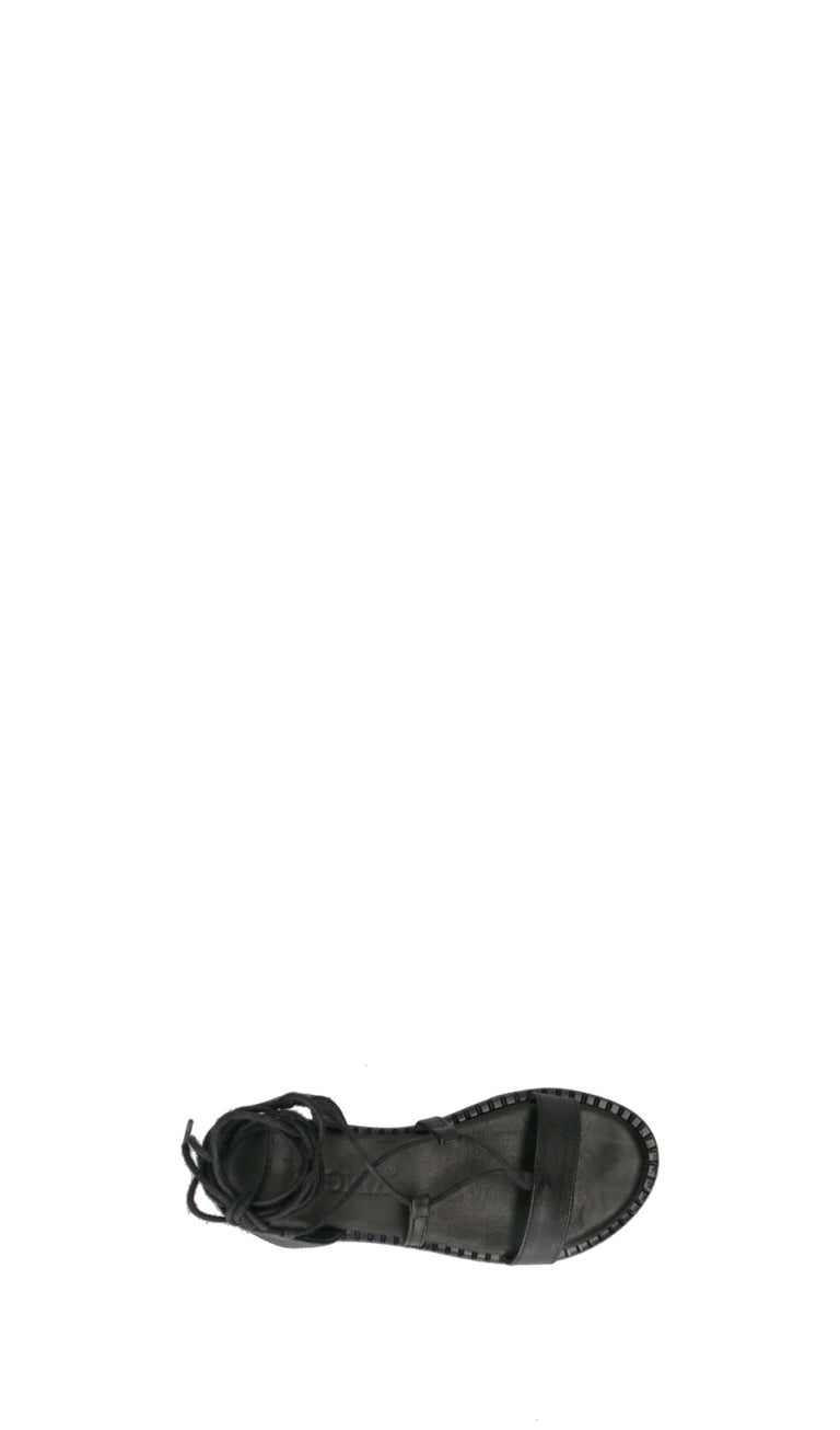 GLORIA SHOES Sandalo donna nero in pelle