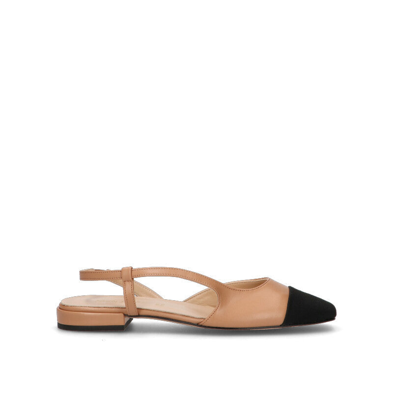 REBECCA VAN DIK Slingback donna beige/nera