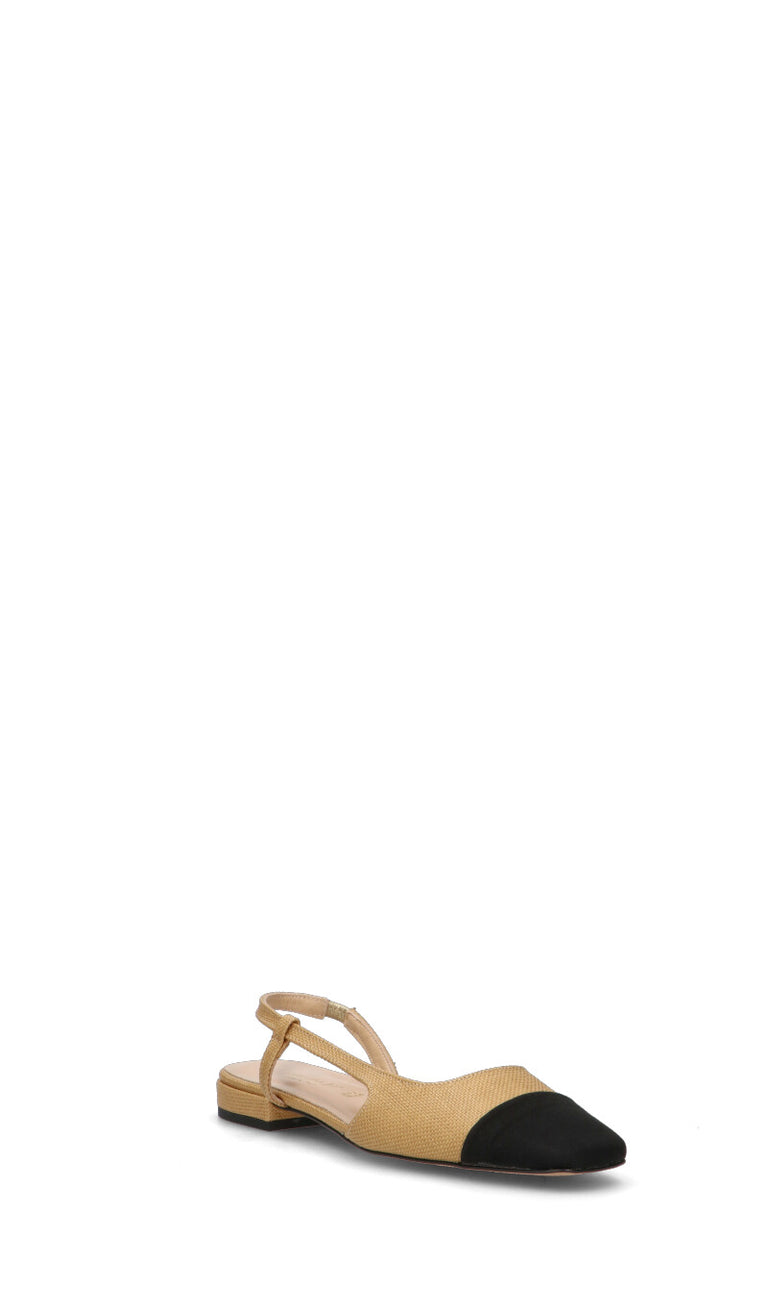 REBECCA VAN DIK Slingback donna beige/nera