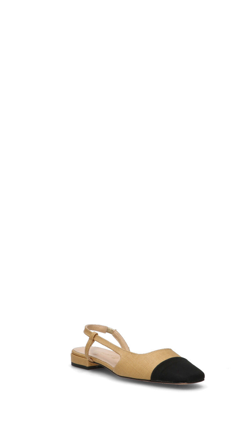 REBECCA VAN DIK Slingback donna beige/nera