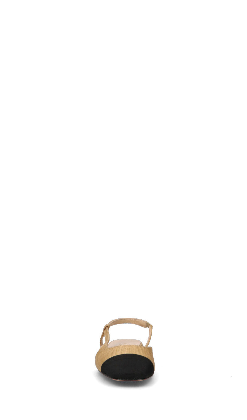 REBECCA VAN DIK Slingback donna beige/nera