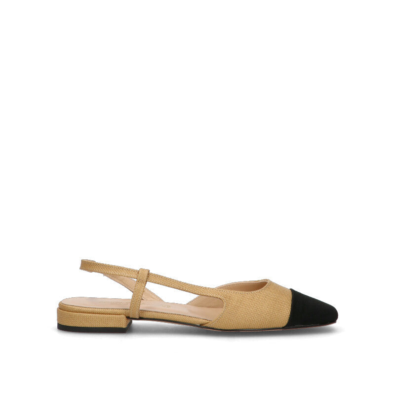 REBECCA VAN DIK Slingback donna beige/nera