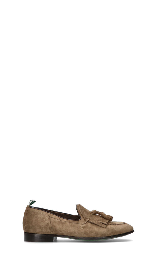 GREEN GEORGE Mocassino uomo grigio in suede