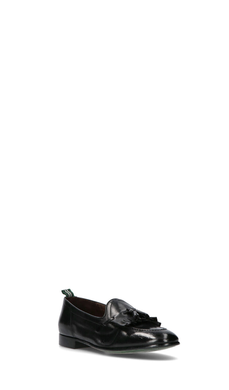 GREEN GEORGE Mocassino uomo nero in pelle