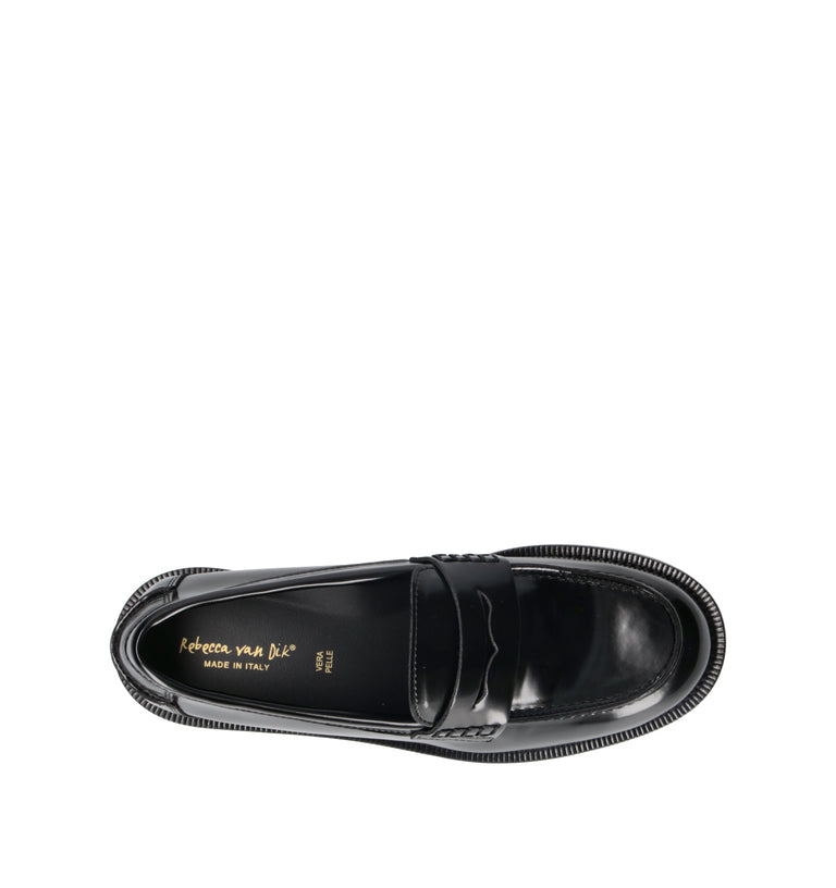 REBECCA VAN DIK Mocassino donna nero