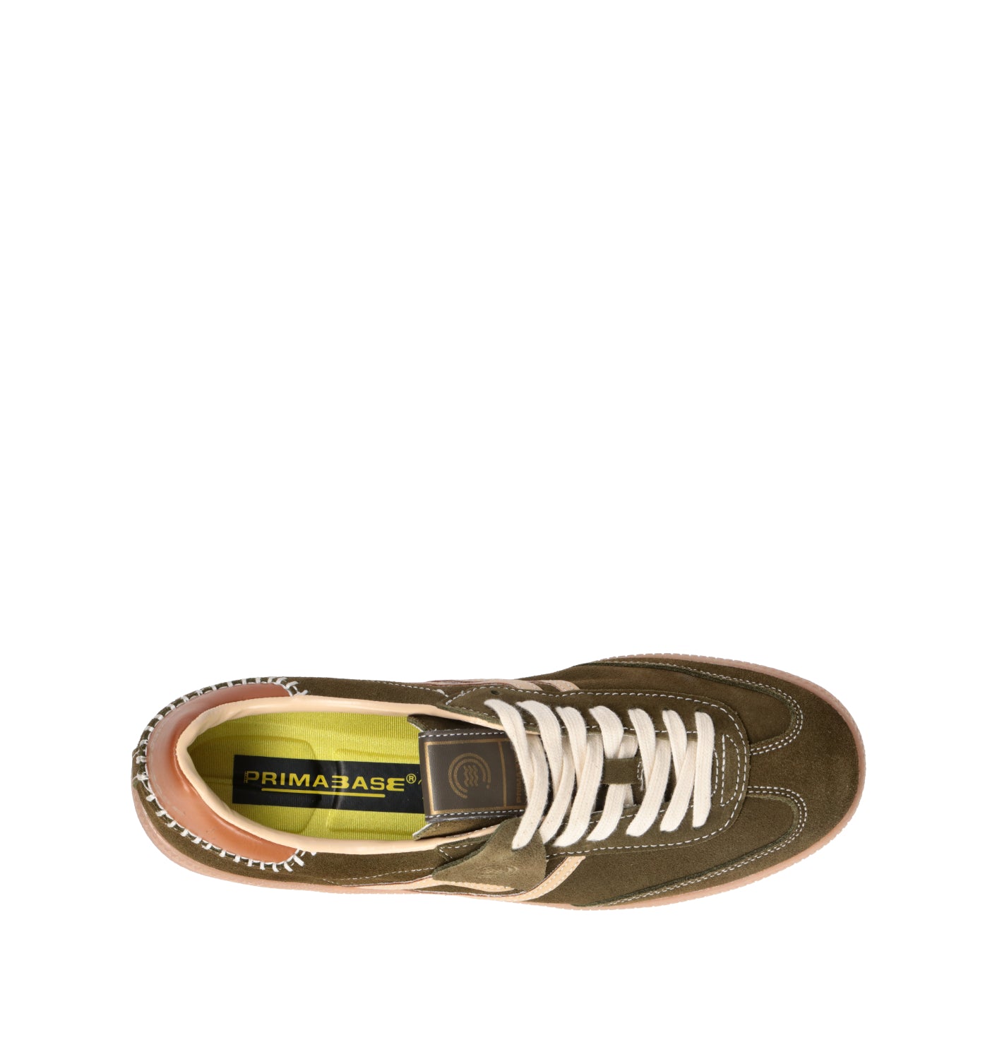PRIMABASE Sneaker uomo verde in suede