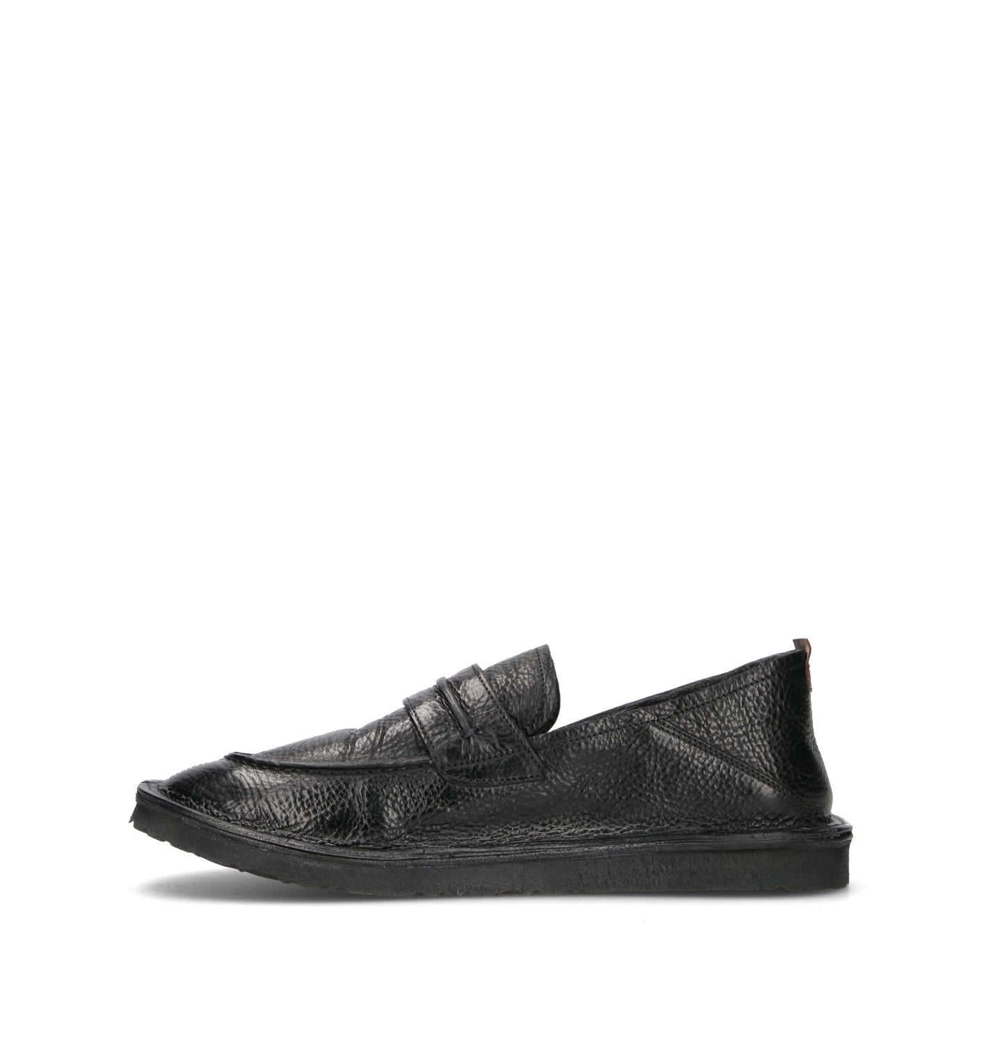 MOMA Mocassino uomo nero in pelle