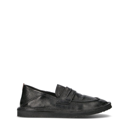 MOMA Mocassino uomo nero in pelle