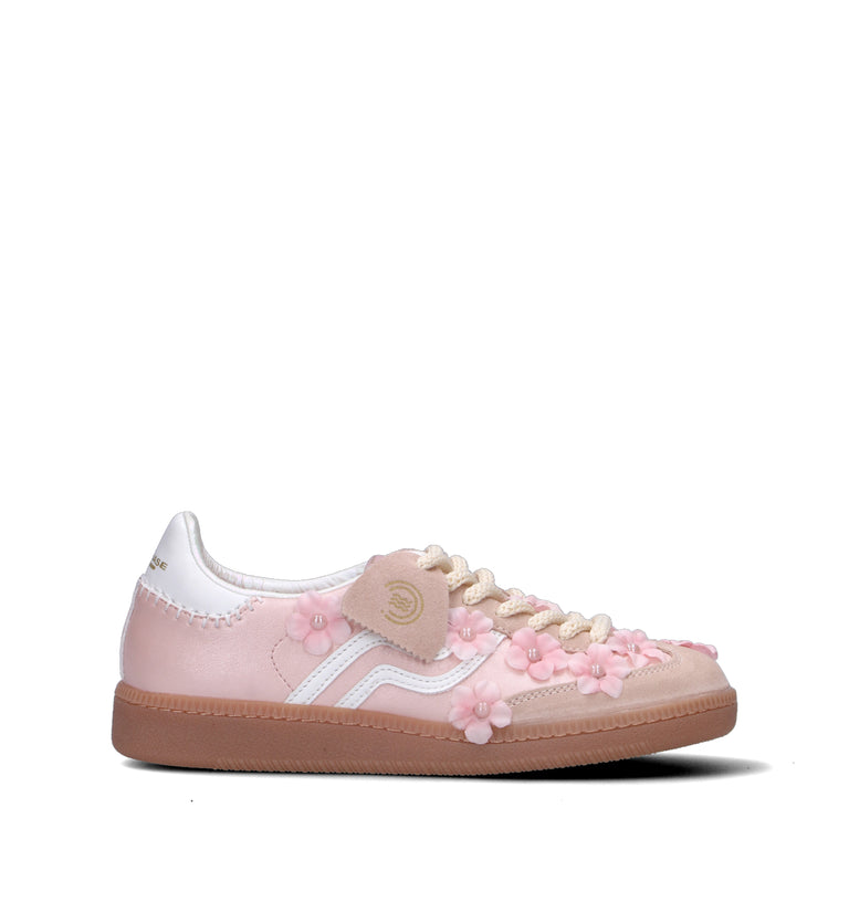 PRIMABASE Sneaker donna rosa in pelle