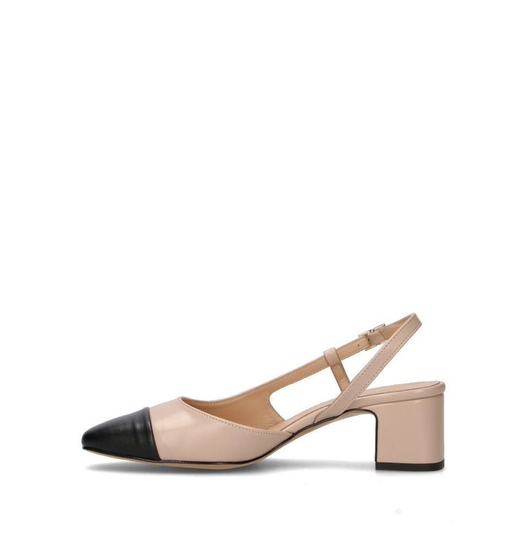 REBECCA VAN DIK Slingback donna nude