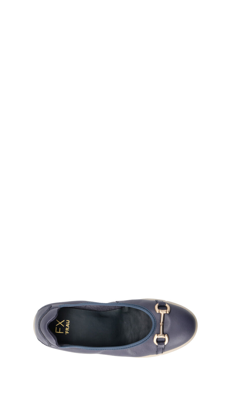 FRAU Ballerina donna blu in pelle