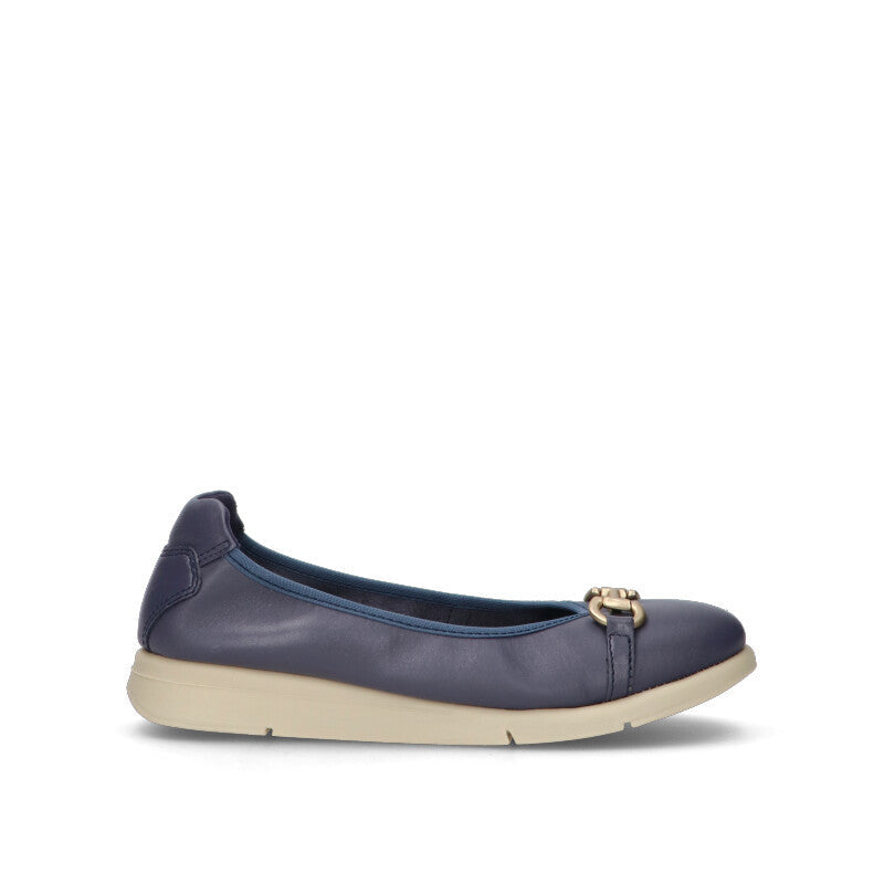 FRAU Ballerina donna blu in pelle