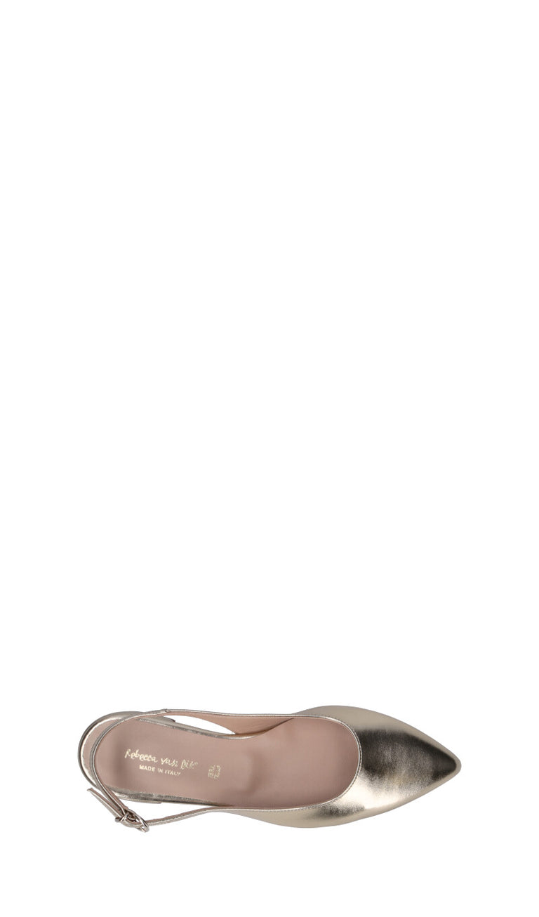 REBECCA VAN DIK Slingback donna oro