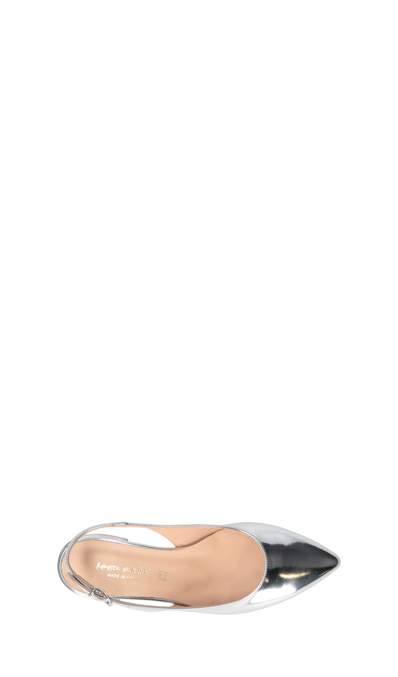 REBECCA VAN DIK Slingback donna argento