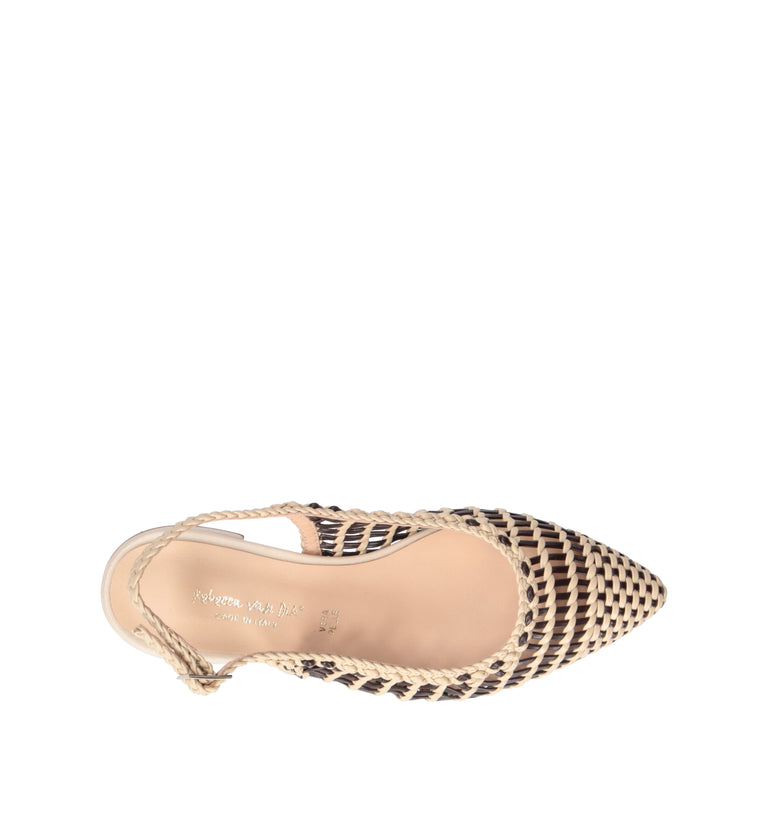 REBECCA VAN DIK Slingback donna beige