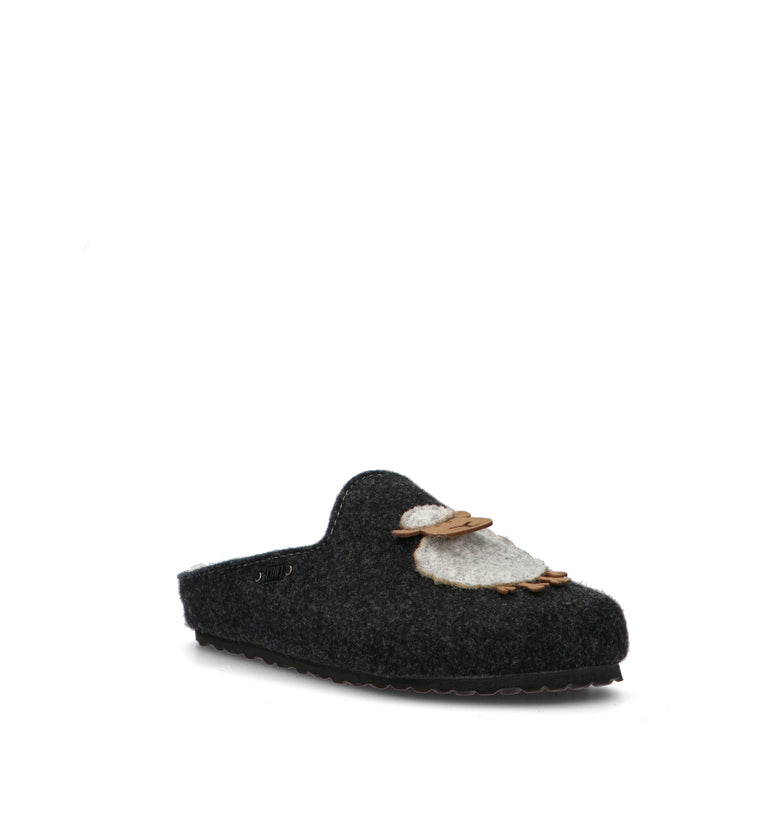 JANE KLAIN Pantofola donna nera