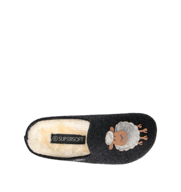 JANE KLAIN Pantofola donna nera