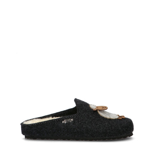 JANE KLAIN Pantofola donna nera