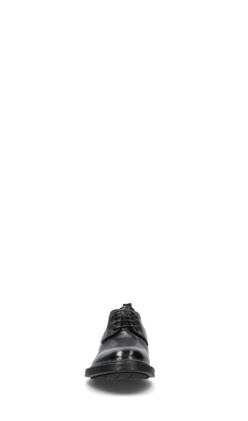 MOMA Stringata uomo nera in pelle