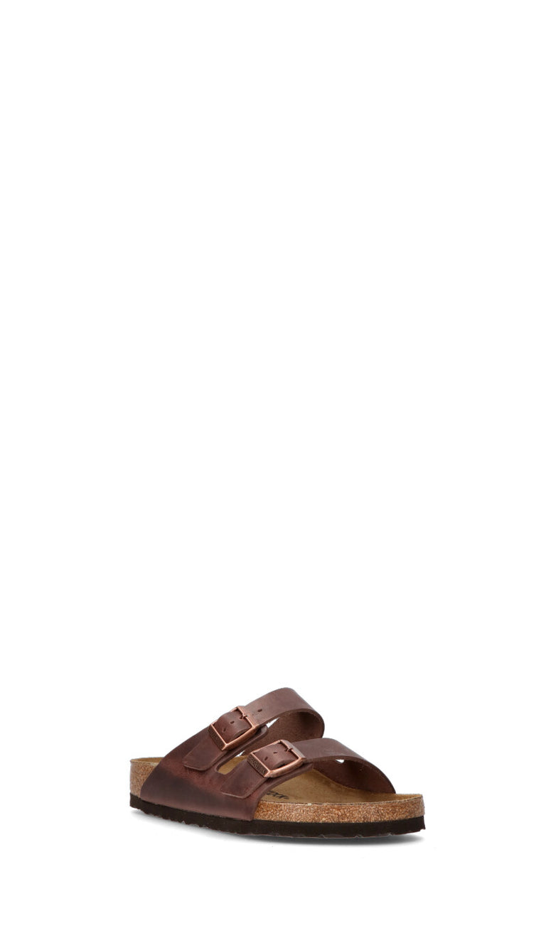 BIRKENSTOCK Ciabatta uomo marrone in pelle