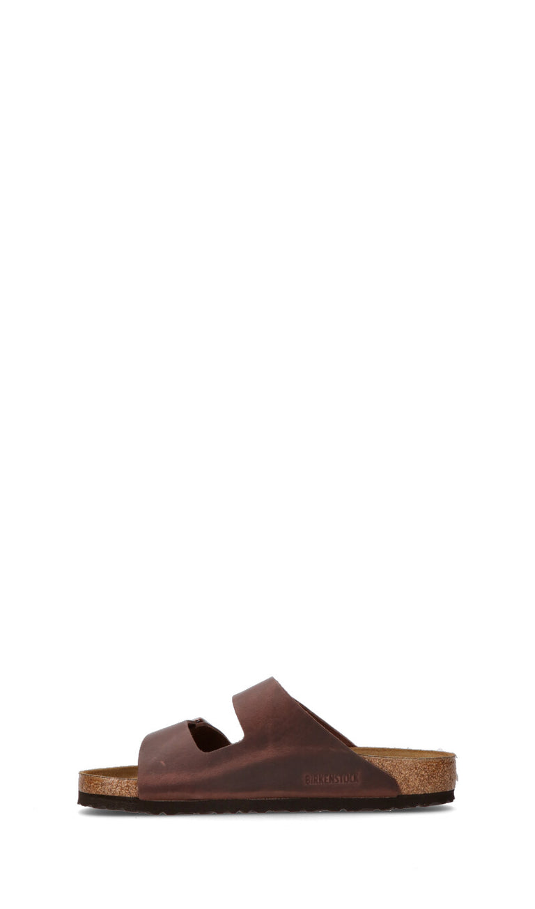 BIRKENSTOCK Ciabatta uomo marrone in pelle