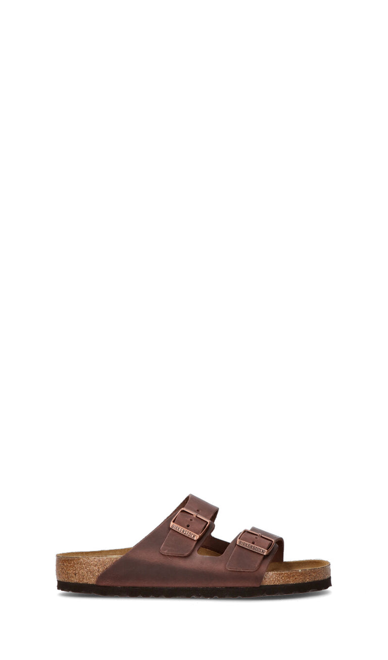 BIRKENSTOCK Ciabatta uomo marrone in pelle