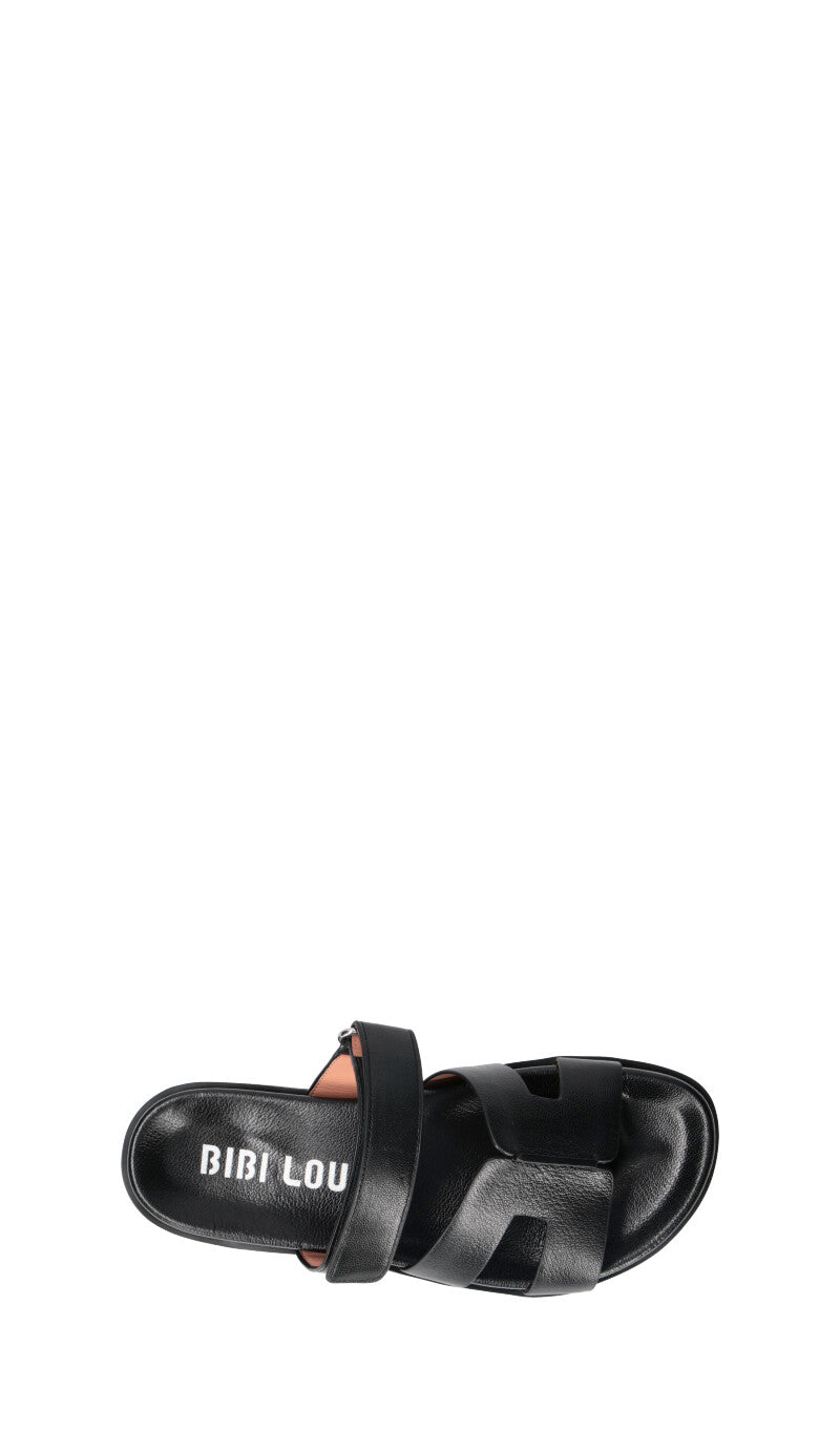 BIBI LOU Ciabatta donna nera in pelle