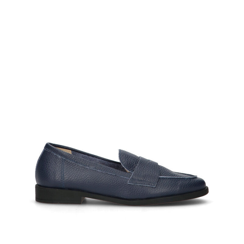 ROBERTA GINEPRI Mocassino donna blu in pelle