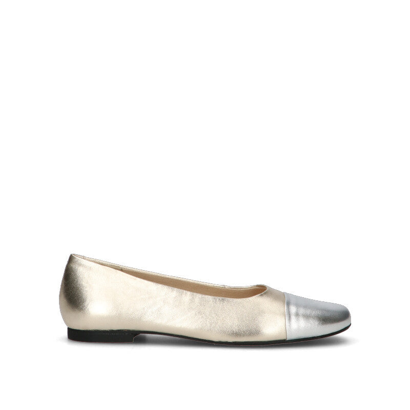 ROBERTA GINEPRI Ballerina donna oro/argento in pelle