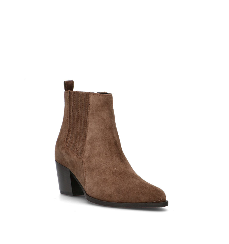 ROBERTA GINEPRI Tronchetto donna taupe in suede