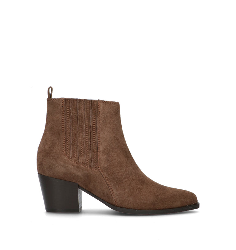 ROBERTA GINEPRI Tronchetto donna taupe in suede