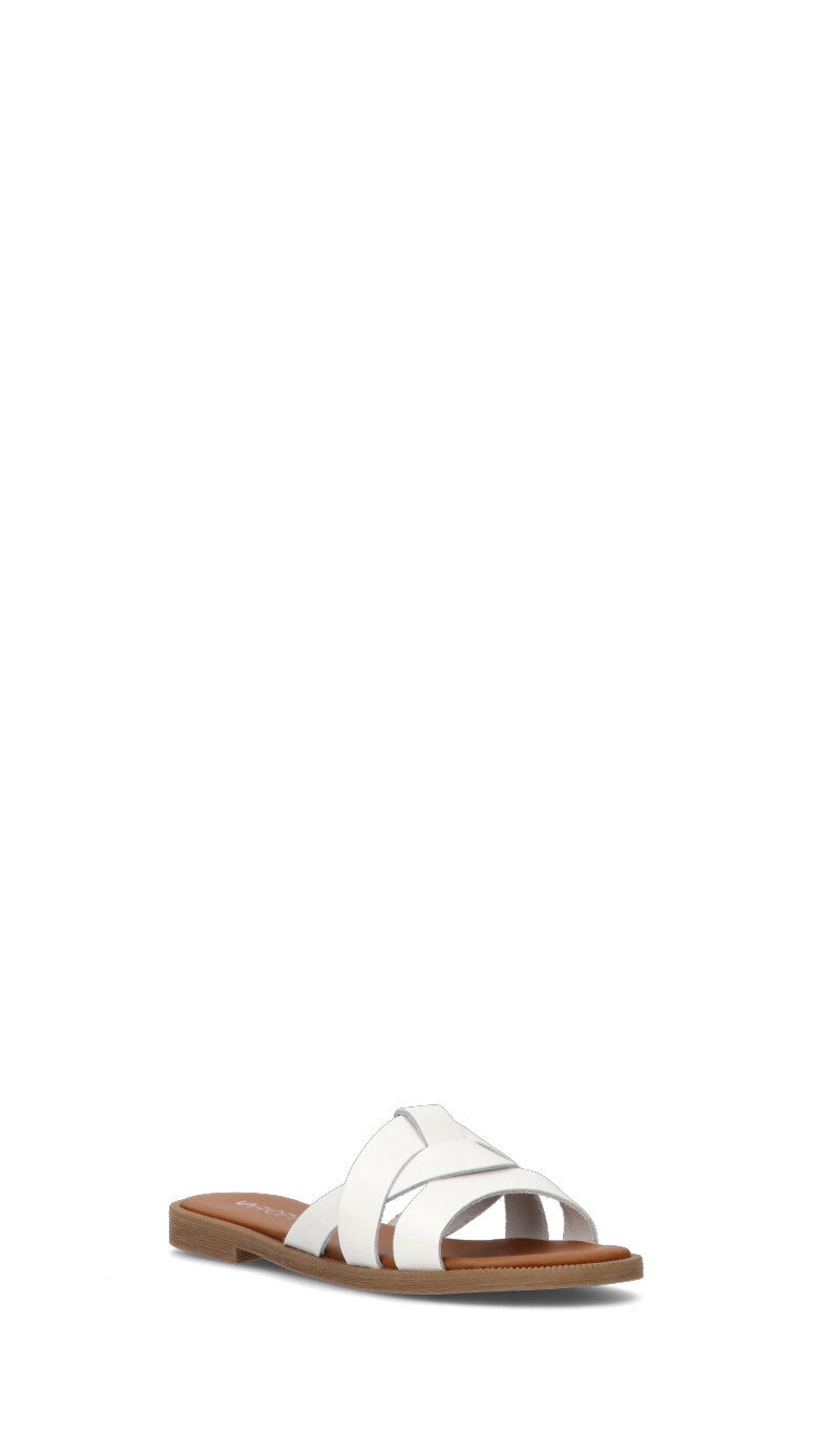 VARIOPINTO Ciabatta donna bianca in pelle