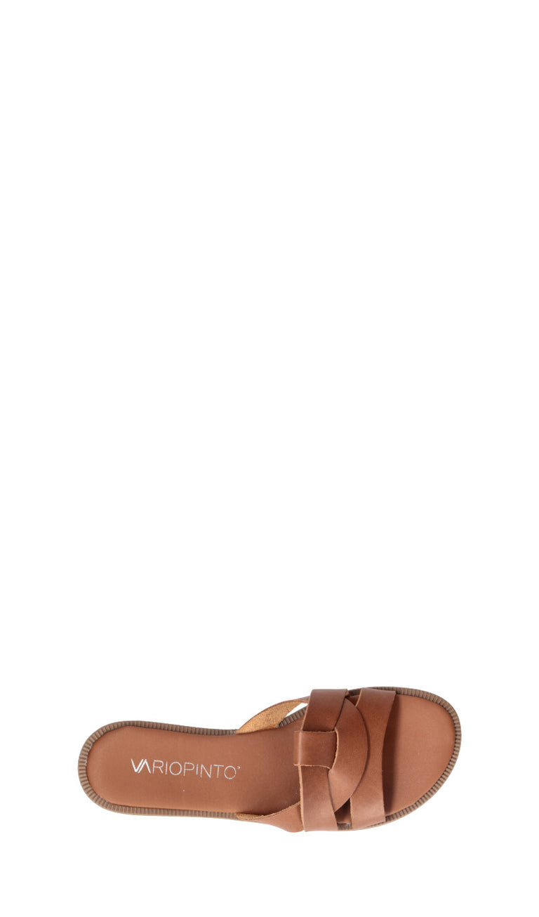 VARIOPINTO Ciabatta donna cuoio in pelle