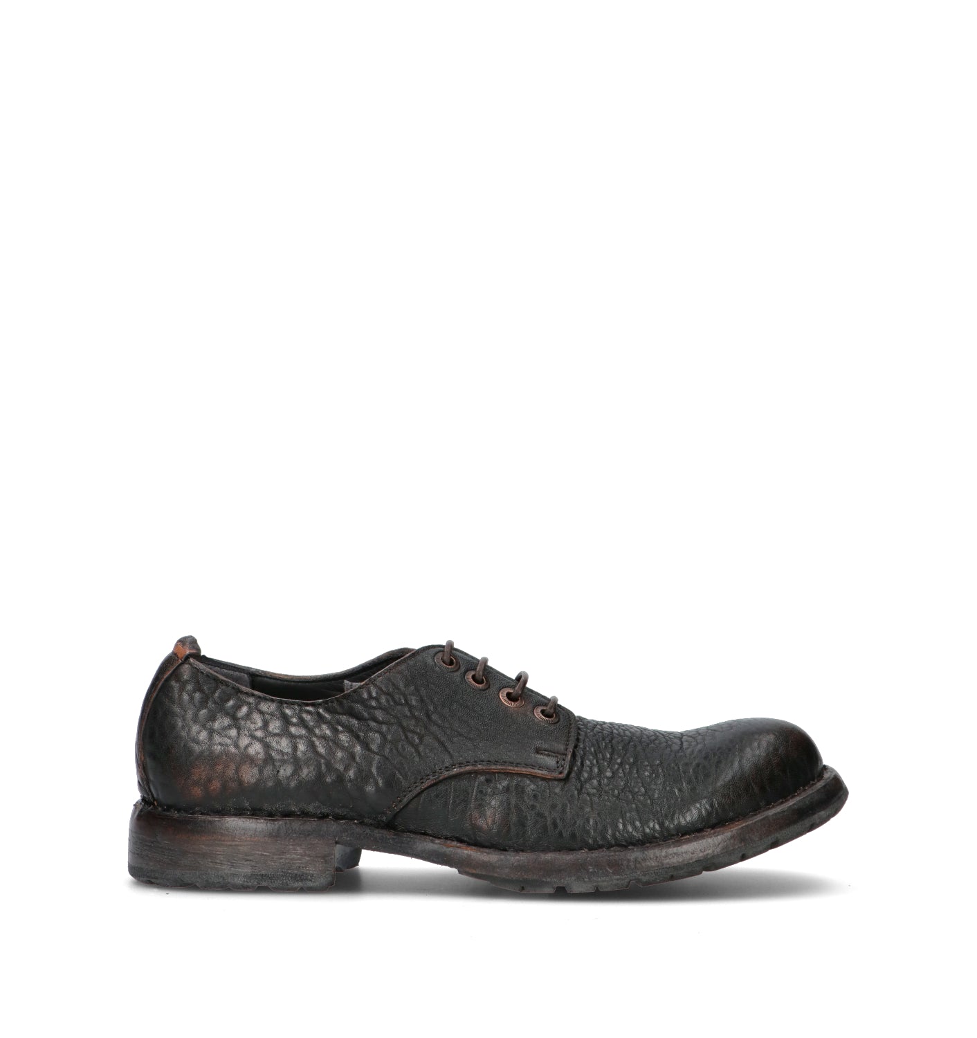 MOMA Stringata uomo sigaro nero in pelle