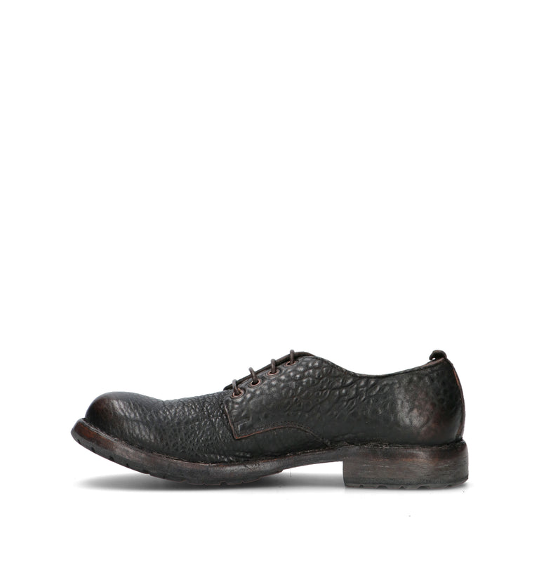 MOMA Stringata uomo sigaro nero in pelle