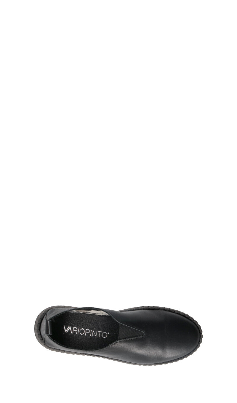 VARIOPINTO Slip-on donna nera in pelle