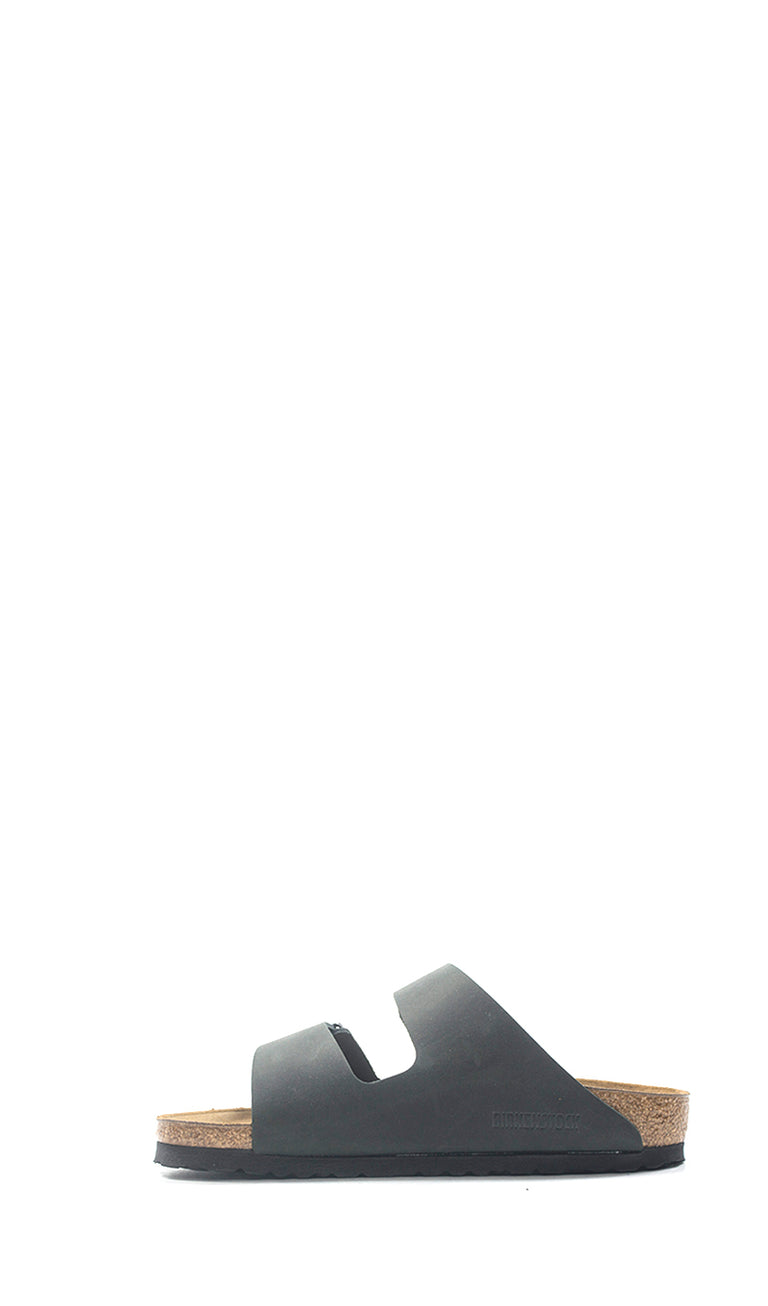 BIRKENSTOCK ARIZONA Ciabatta donna nera in pelle
