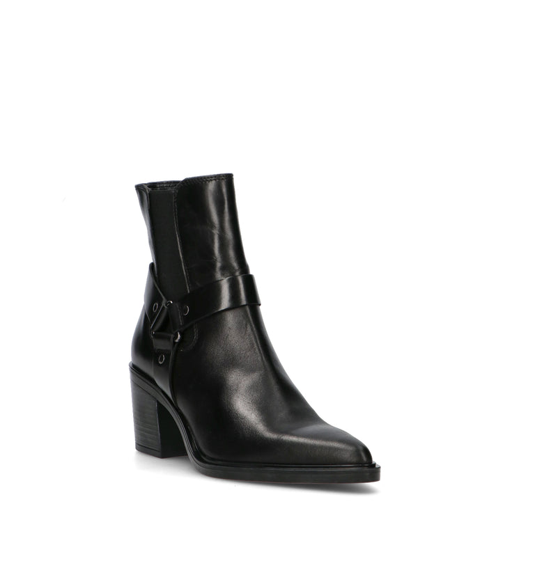 ROBERTA GINEPRI Tronchetto donna nero in pelle