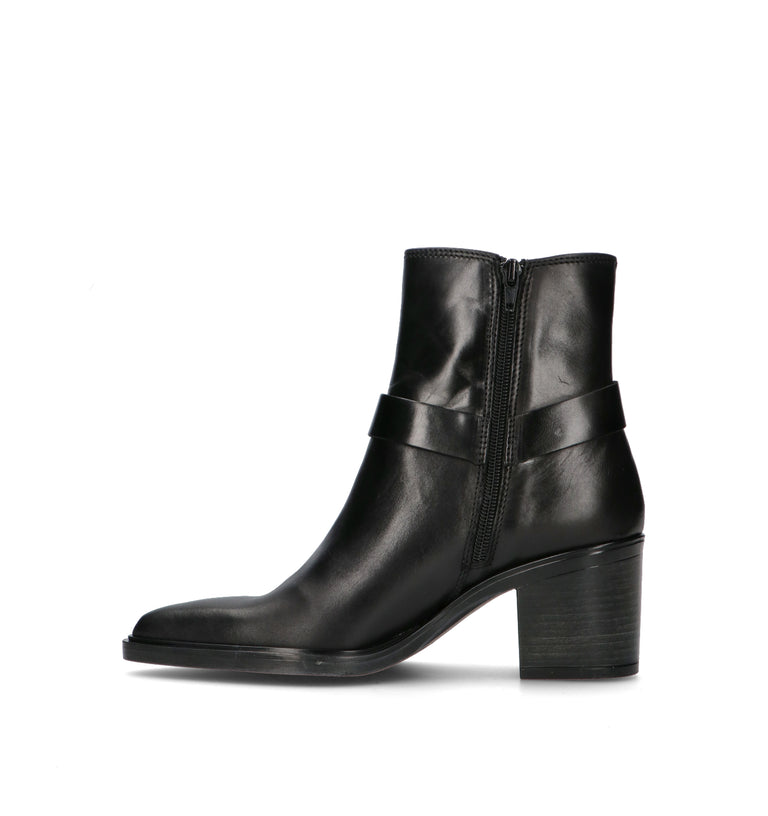 ROBERTA GINEPRI Tronchetto donna nero in pelle