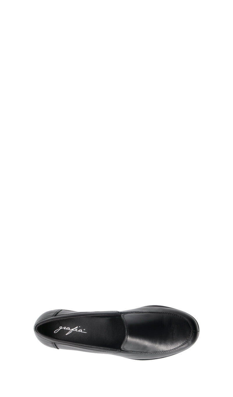 GRAFIA Mocassino donna nero in pelle